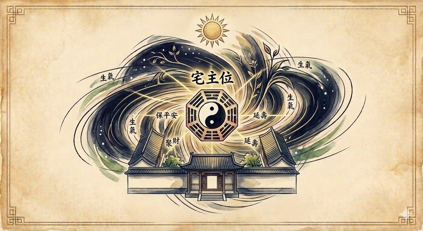Featured image of post 陽宅的「宅主」和八大卦15度內的位置要避開火與馬桶
